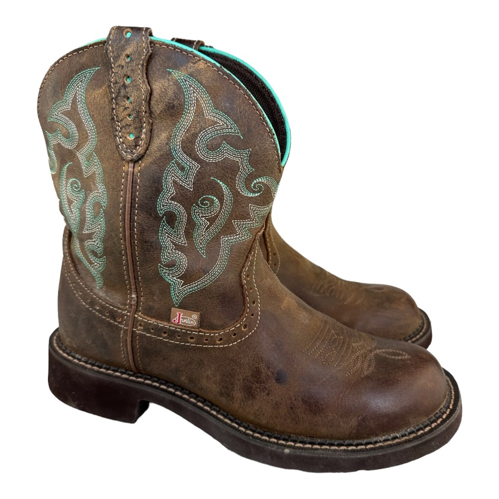 Justin Gypsy L9606 Women's Embroidered Leather Cowboy Western Boots Size 10B